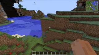 Обзор сидов(Ключей генерации мира) для Minecraft [Горы и алмазики почти на спавне]