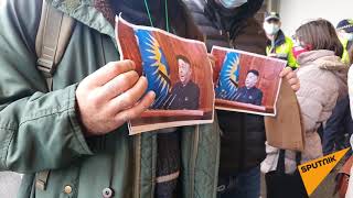 Сторонники оппозиции провели акцию протеста у резиденции Иванишвили в день выборов