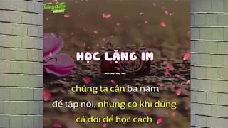 Học Cách  im lặng ll Ý nghĩa cuộc sống
