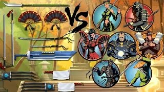 SHADOW FIGHT 2 BOSS WEAPON'S VS BOSS