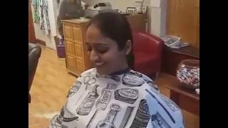 Anshuman Singh brave the shave long black Indian to shave headshave