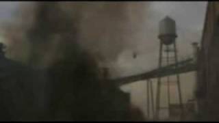 Air combat on the city