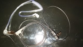 Гарнитура Кенвуд, "секьюрити" / Security hiden Earphone for KENWOOD. 2 WAY TEST.