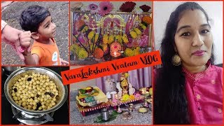 VaraLakshmi Vratam VLOG / Semya Payasam Recipe / Priya's Telugu Vlogs