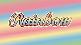 Rainbow text color effect - illustrator tutorials