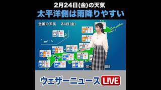 【夜の1分天気】あす2023年2月24日(金)の天気 #shorts