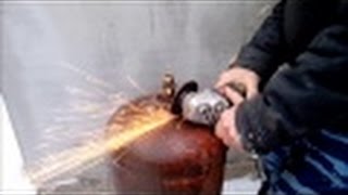 Как безопасно разобрать газовый баллон.