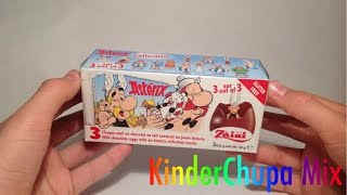Открываем шоколадные яйца "Астерикс и викинги" Zaini (Киндер Сюрприз "Asterix")
