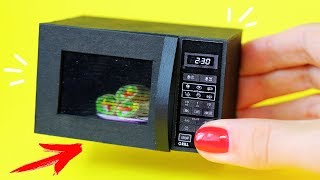 ? МИКРОВОЛНОВКА для КУКОЛ ?ЕДА и МЕБЕЛЬ для кукол СВОИМИ РУКАМИ ? #КУКОЛЬНЫЙМИР Анна Оськина