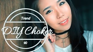 How To Make Simple Choker with Materials at Home