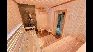 Классическая дровяная баня обшитая вагонкой липы во Львове