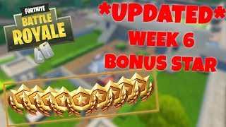 *UPDATED* WEEK 6 BONUS STAR LOCATION - SEASON 4 (Fortnite Battle Royale)