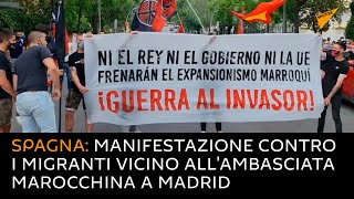 Spagna: manifestazione contro i migranti vicino all'ambasciata marocchina a Madrid