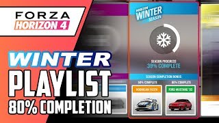 Winter Seasonal Playlist 80% Completion Guide - FORZA HORIZON 4
