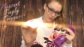 ASMR p l e a s i n g TINGLY TRIGGERS | Face Pressing, Eye Exam, Water Sounds
