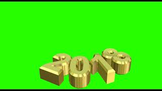 2018 3D TEXT ROLLING GREEN SCREEN VIDEO EFFECT{FIM STOCK FX}
