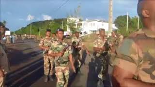 Répetitions du défilé de la fête nationale des Comores
