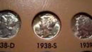 Complete Mercury Dime/Winged Liberty Head Set.