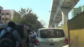 Exubition Ground Road-Nampally-Hyderabad-Trffic-Because of Metro Warks-15.03.2016