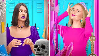 ХОРОШАЯ ДЕВОЧКА VS ПЛОХАЯ ДЕВОЧКА | ТИПЫ ШКОЛЬНИЦ | Забавные жизненные ситуации от 123 GO Like!
