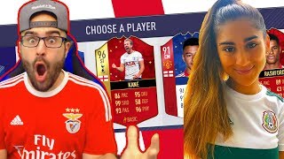 GIRLFRIEND ENGLAND ONLY DRAFT CHALLENGE! - FIFA 18 Ultimate Team