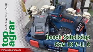 Test: Akku-Säbelsäge Bosch Professional GSA 18 V-Li C