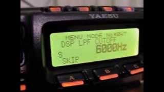 YAESU FT-857D - TEST AUDIO MENU