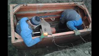 Без траншейная прокладка трубы.( Without trench pipe laying)