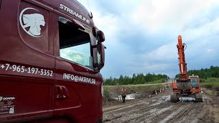 Как часто дальнобойщики России помогают друг другу?! Scania на маршруте Москва - Якутск
