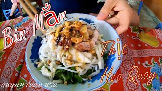 Bún Mắm Thịt Heo Quay Đà Nẵng | Anchovy Sauce with rice Vermicelli and Roasted Pork DANANG | VIETNAM