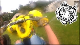 I AM WILDCAT Helmet Cam ATV Riding - Ride Around My House! - ATV GoPro HD Hero2 Test