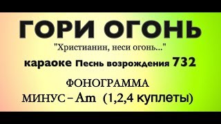 Аm | минус ГОРИ ОГОНЬ | Песнь Возрождения 732 | ОРИГИНАЛЬНАЯ ТОНАЛЬНОСТЬ | скачать WAV ⤵️