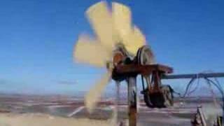 aerogenerador casero en cantera