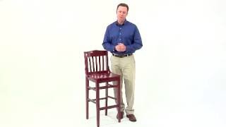 Flash Furniture HERCULES School House Back Wooden Restaurant Bar Stool