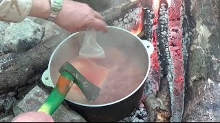 Готовим Борщ в походе!!! - Каша из топора
