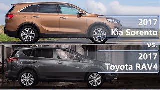 2017 Kia Sorento vs 2017 Toyota RAV4 (technical comparison)