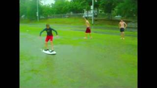 Grass Skimboarding!