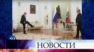 Звезды мирового футбола за сто дней до ЧМ-2018 нанесли сто ударов по мячу в видеоролике FIFA.