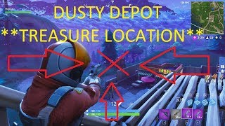 TREASURE LOCATION GREASY GROVE - BATTLE PASS - Fortnite Battle Royale