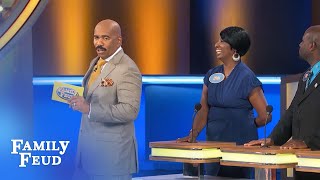 Uh, Rover… you got something you wanna TELL ME??? | Family Feud
