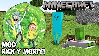 Minecraft 1.12.2 MOD RICK Y MORTY! MeeCreeps Mod Español!