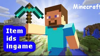 Minecraft - Item Ids Ingame!