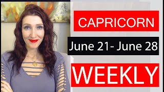 Capricorn WEEKLY LOVE TAROT " Telling Someone How You Feel ? Excellent Reading" June 21 - 28 2019