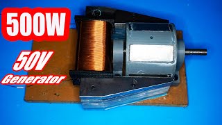 How to make a 500W/50V Powerful generator