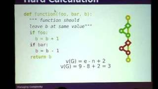 Managing Complexity (and testing)