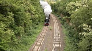 Dampf an der Teufelsbrücke mit 50 3552 (HD)
