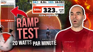 Zwift FTP Ramp test : je me donne à fond sur cet exo ! ?
