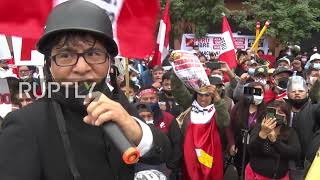 Peru: Protesters scuffle outside Lima Congress following vote of no confidence