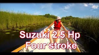 Suzuki 2.5 Hp Four stroke! 小さな川 Piccolo fiume kleine rivier 22.7.2014