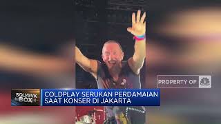 Coldplay Serukan Perdamaian Saat Konser Di Jakarta